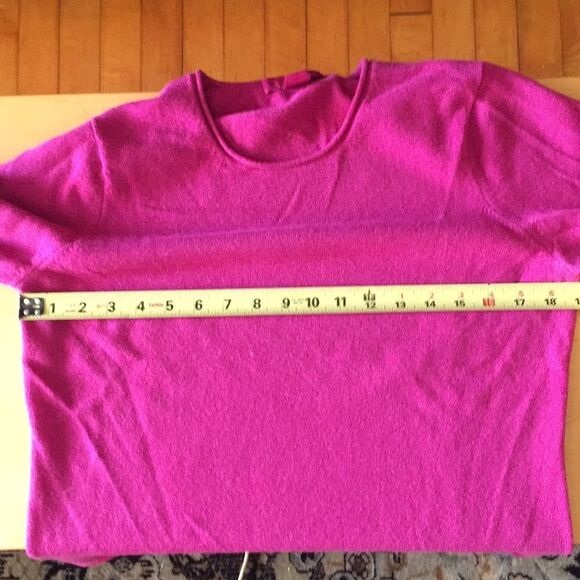 Cashmere Cache sweater Raspberry Size L - Picture 7 of 10